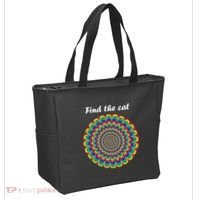 Optical Illusion Find The Cat Tote Bag thumb 2