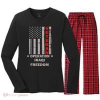 Operation Iraqi Freedom Veteran Women's Long Sleeve Flannel Pajama Set  thumb 0