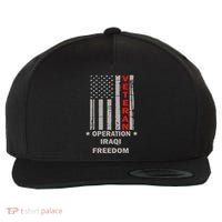 Operation Iraqi Freedom Veteran Wool Snapback Cap thumb 0