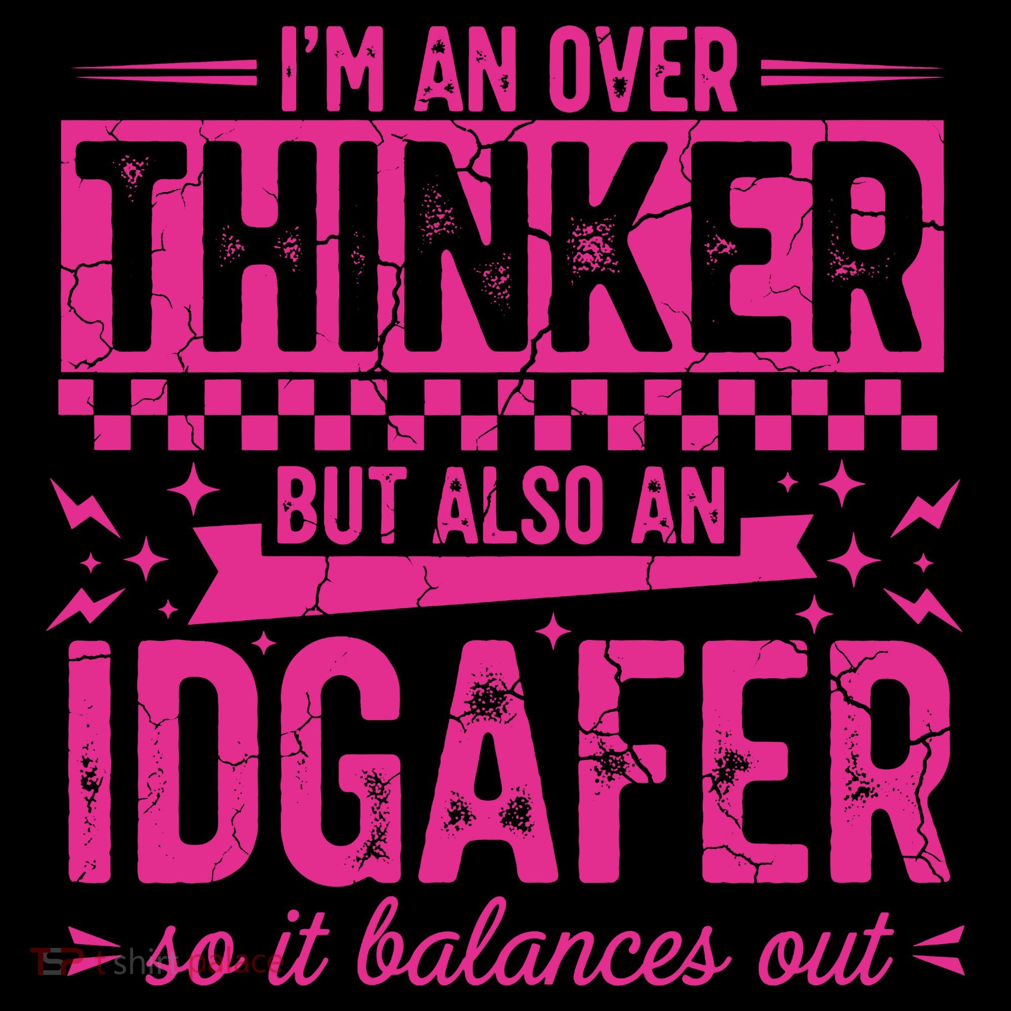 Overthinker IDGAFER Funny Sarcast Women's Hoodie
