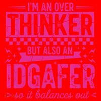 Overthinker IDGAFER Funny Sarcast Santa Hat thumb 1