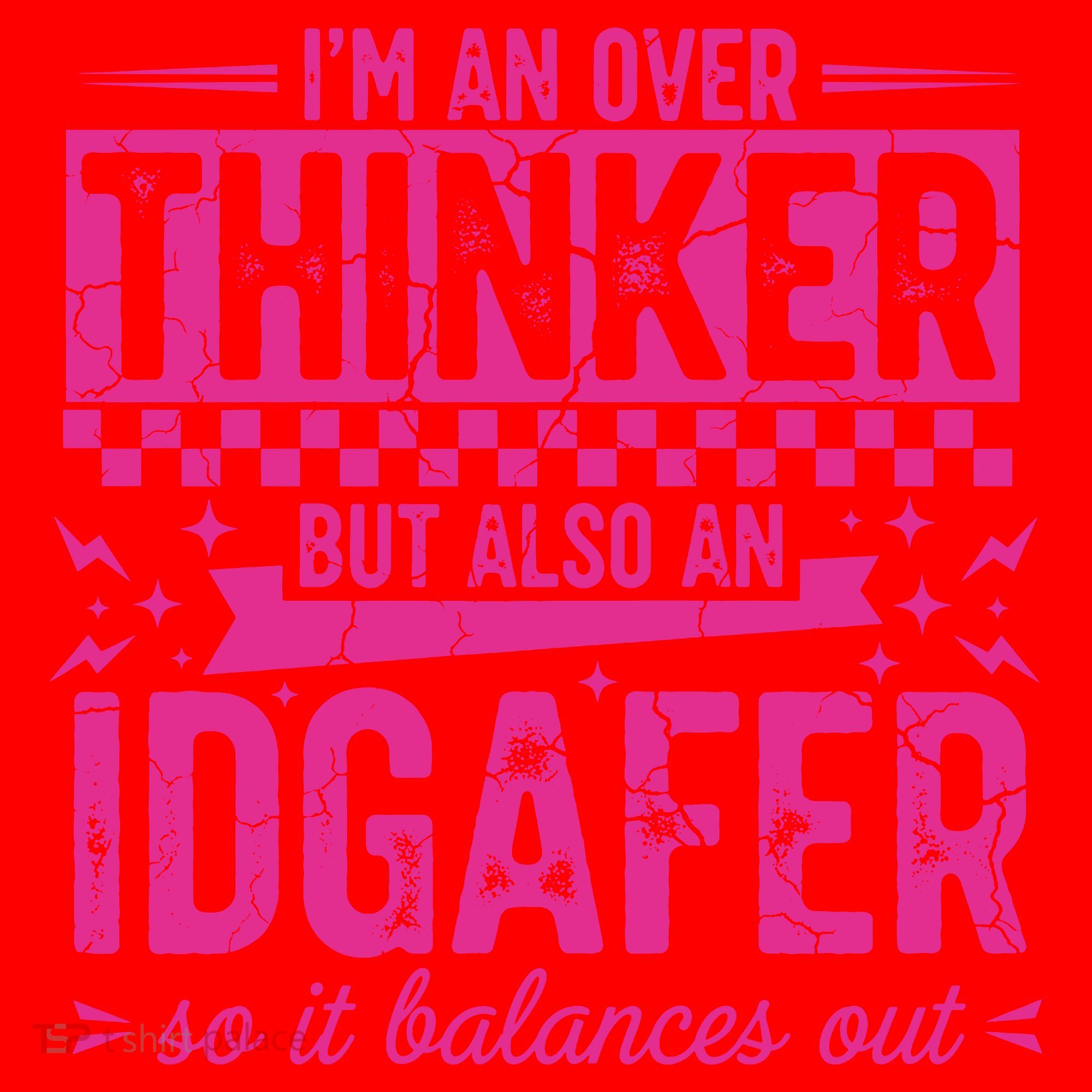Overthinker IDGAFER Funny Sarcast Santa Hat