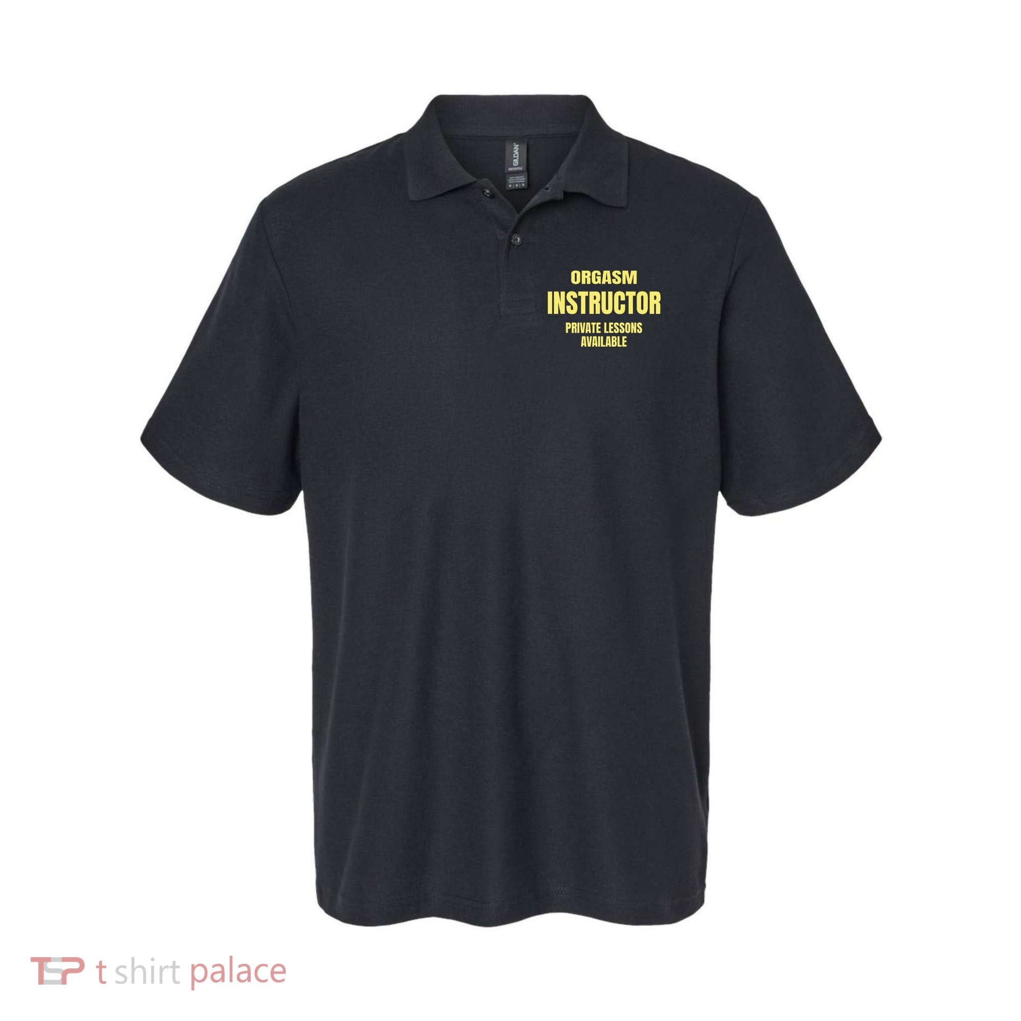 Orgasm Instructor Funny Gag Gift Polo