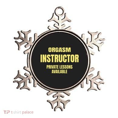 Orgasm Instructor Funny Gag Gift Ornament