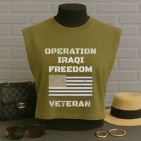 Operation Iraqi Freedom | Oif Veteran Garment-Dyed Women's Muscle Tee thumb 3