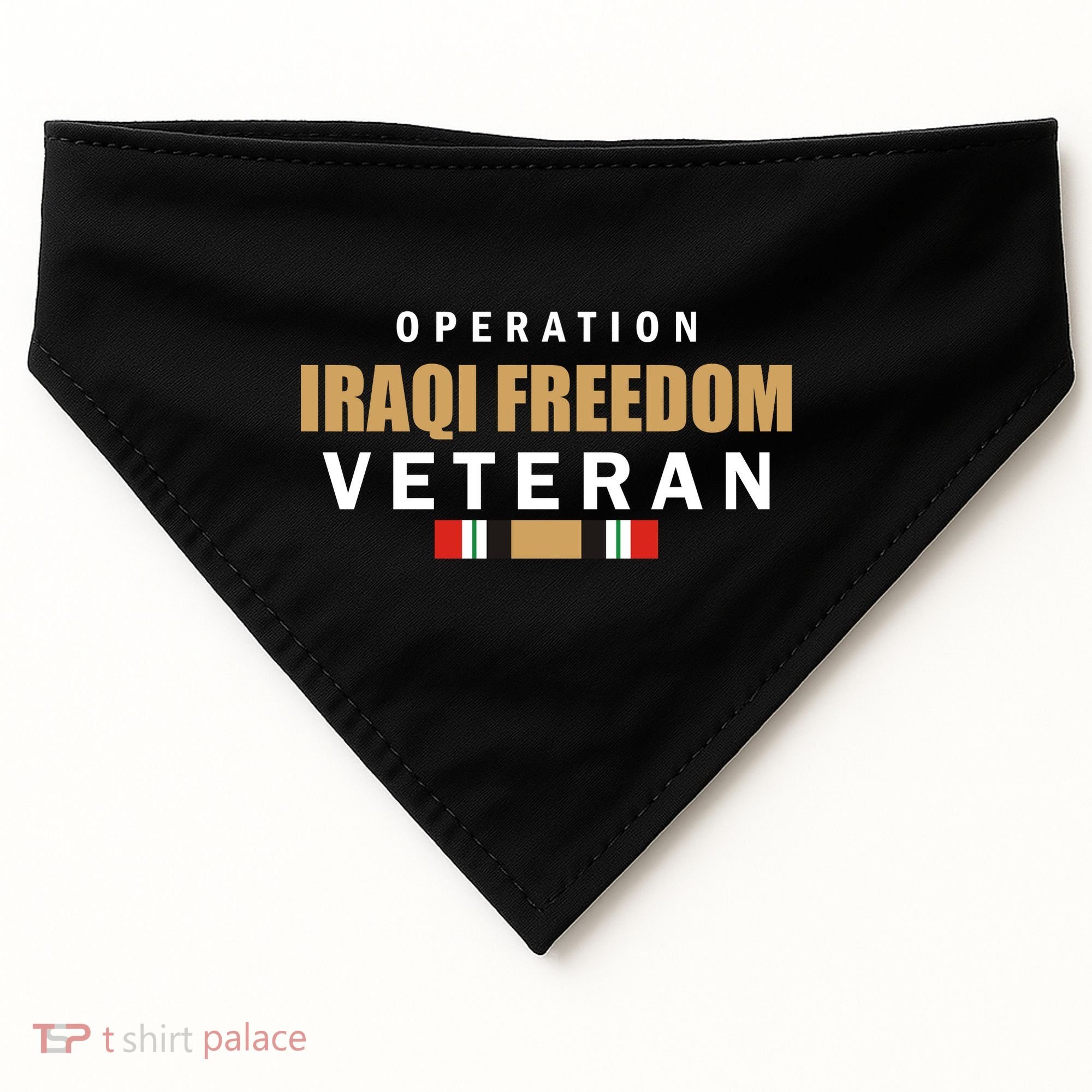 Operation Iraq Freedom Veteran USA-Made Doggie Bandana