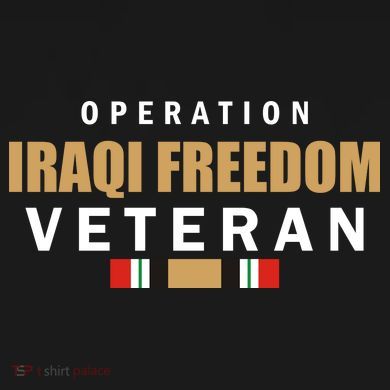 Operation Iraq Freedom Veteran Tie-Dye T-Shirt