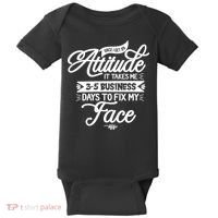 Once I Get An Attitude Funny Baby Bodysuit thumb 0