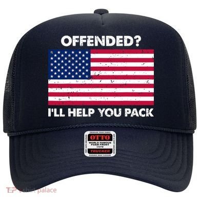 Offended? I'll Help You Pack Patriotic USA Flag Hat