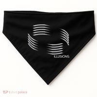 Optical Illusion Hard On The Eyes Never Ending Circle USA-Made Doggie Bandana thumb 0