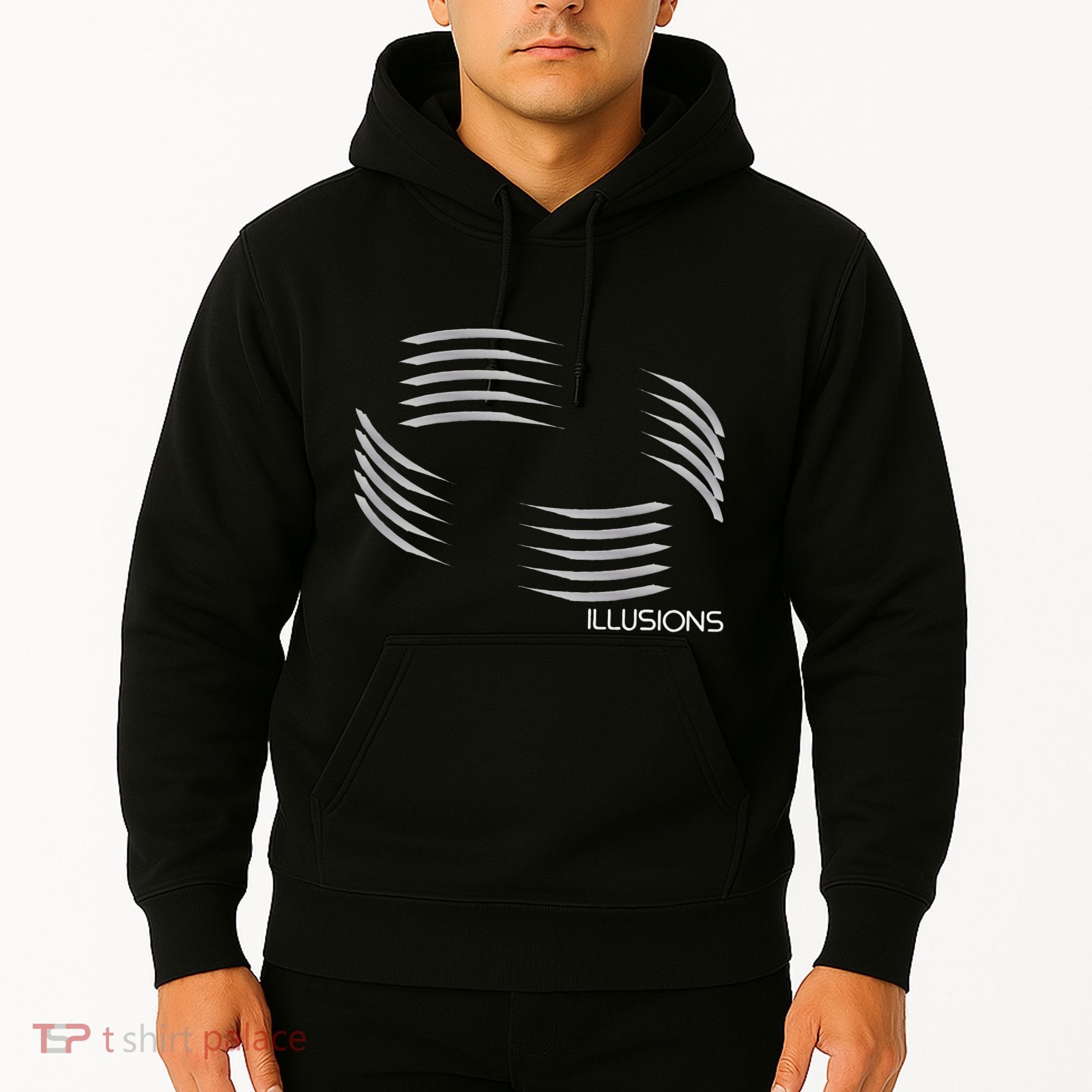 Optical Illusion Hard On The Eyes Never Ending Circle Hoodie