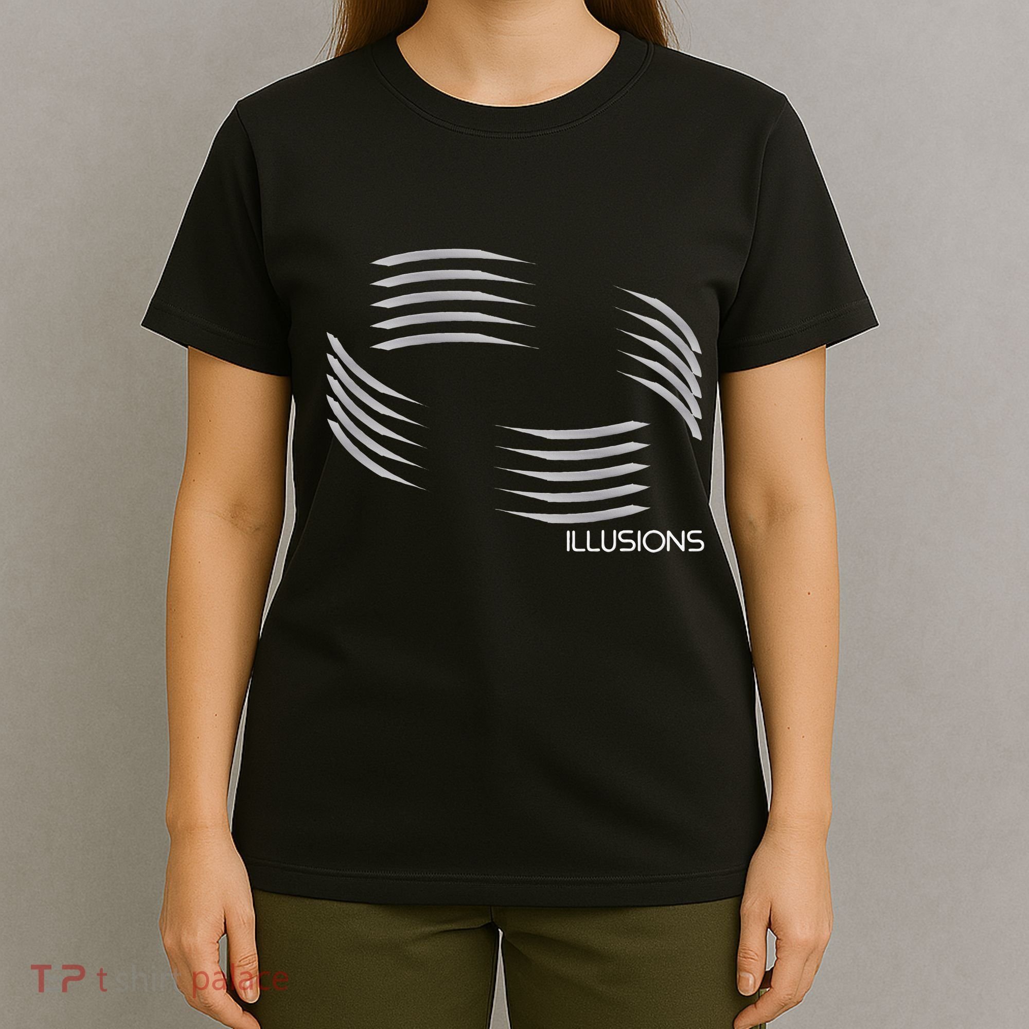Optical Illusion Hard On The Eyes Never Ending Circle T-Shirt