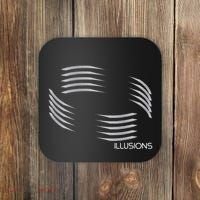 Optical Illusion Hard On The Eyes Never Ending Circle Coaster thumb 0