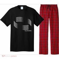 Optical Illusion Hard On The Eyes Never Ending Circle Pajama Set thumb 0