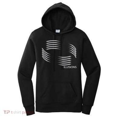 Optical Illusion Hard On The Eyes Never Ending Circle Women's Hoodie