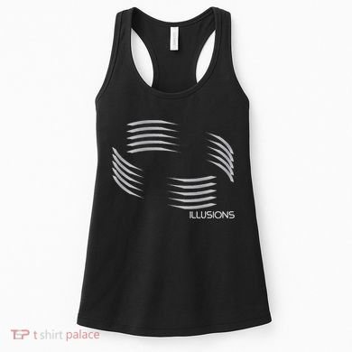 Optical Illusion Hard On The Eyes Never Ending Circle Women's Tank Top