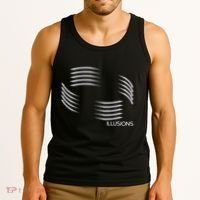 Optical Illusion Hard On The Eyes Never Ending Circle Tank Top thumb 3