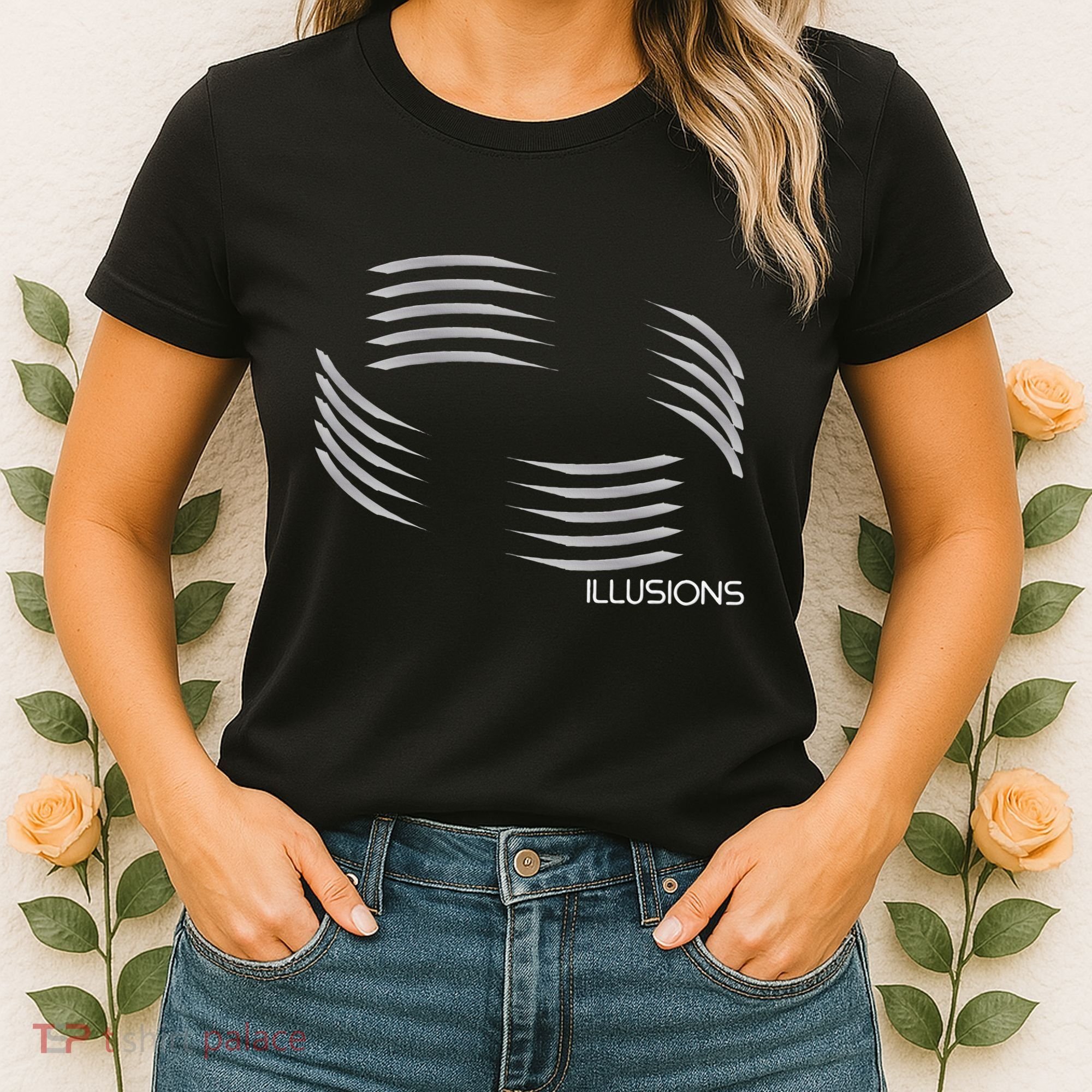 Optical Illusion Hard On The Eyes Never Ending Circle Women's T-Shirt