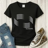 Optical Illusion Hard On The Eyes Never Ending Circle Women's T-Shirt thumb 3