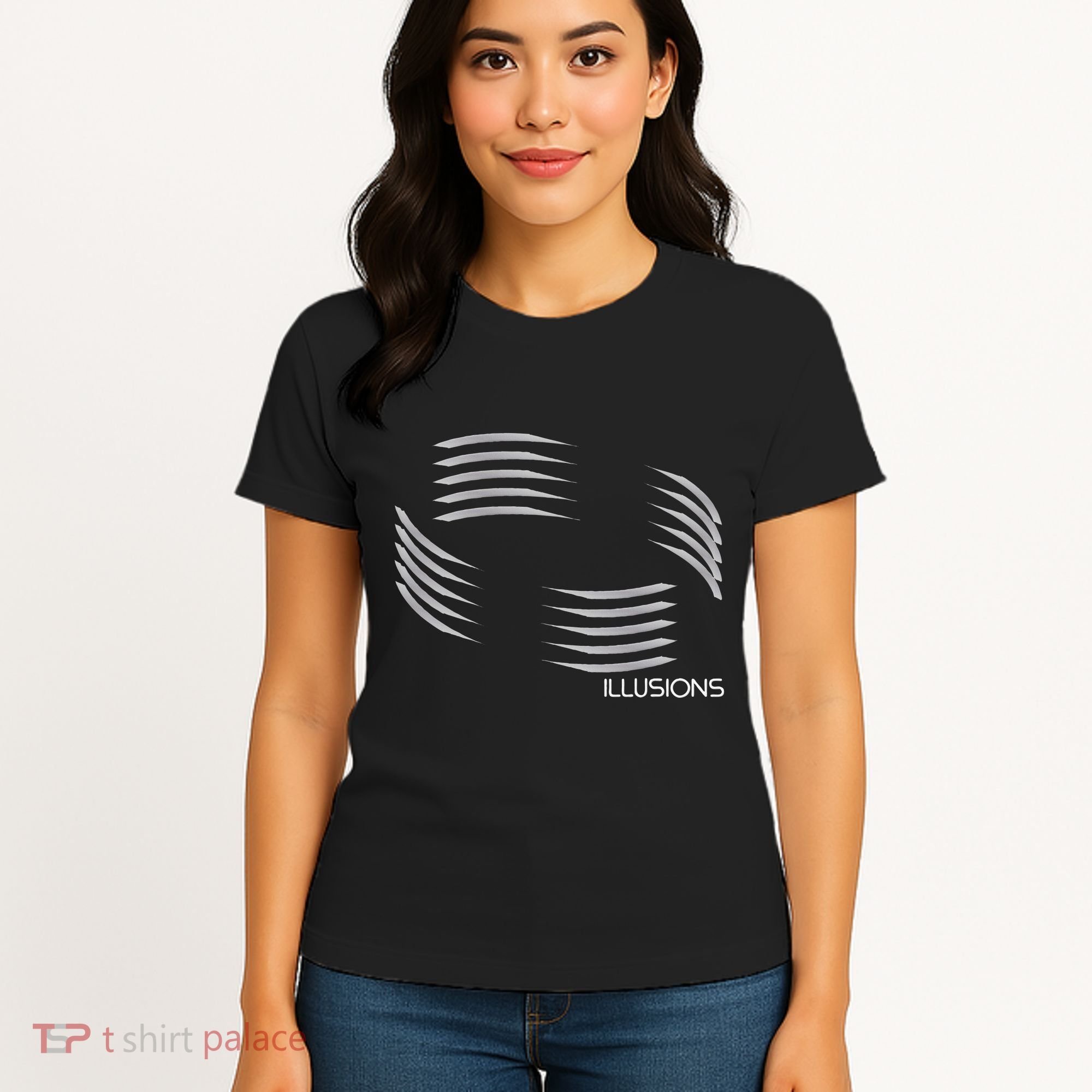 Optical Illusion Hard On The Eyes Never Ending Circle Women's T-Shirt