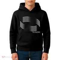 Optical Illusion Hard On The Eyes Never Ending Circle Kids Hoodie thumb 4