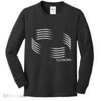 Optical Illusion Hard On The Eyes Never Ending Circle Kids Long Sleeve Shirt thumb 0