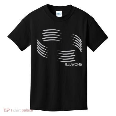 Optical Illusion Hard On The Eyes Never Ending Circle Kids T-Shirt