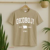 Okoboji Iowa Ia Vintage Athletic Sports T-Shirt thumb 2