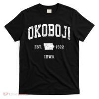 Okoboji Iowa Ia Vintage Athletic T-Shirt thumb 0