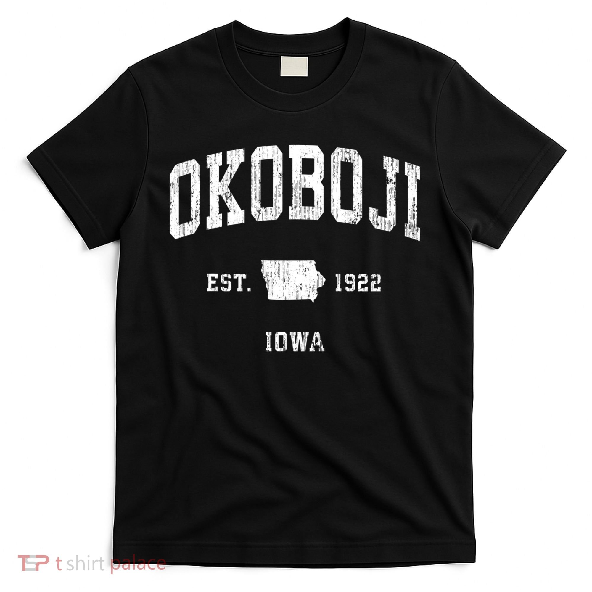 Okoboji Iowa Ia Vintage Athletic T-Shirt