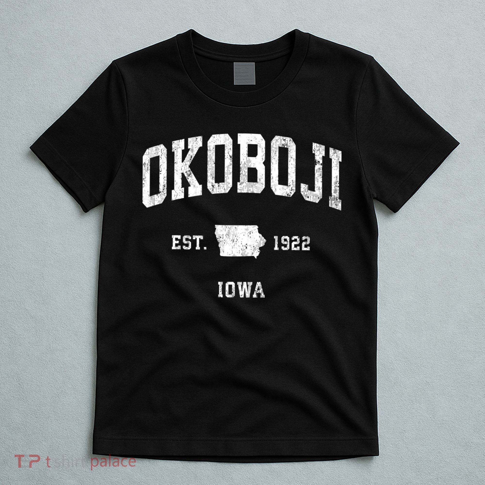 Okoboji Iowa Ia Vintage Athletic T-Shirt
