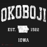 Okoboji Iowa Ia Vintage Athletic T-Shirt thumb 7