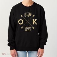 Oklahoma I Love State Arrow Bison Buffalo Women's Sweatshirt thumb 0