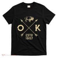 Oklahoma I Love State Arrow Bison Buffalo T-Shirt thumb 0