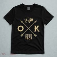Oklahoma I Love State Arrow Bison Buffalo T-Shirt thumb 5