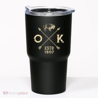 Oklahoma I Love State Arrow Bison Buffalo Tumbler thumb 0
