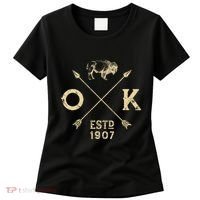 Oklahoma I Love State Arrow Bison Buffalo Women's T-Shirt thumb 0