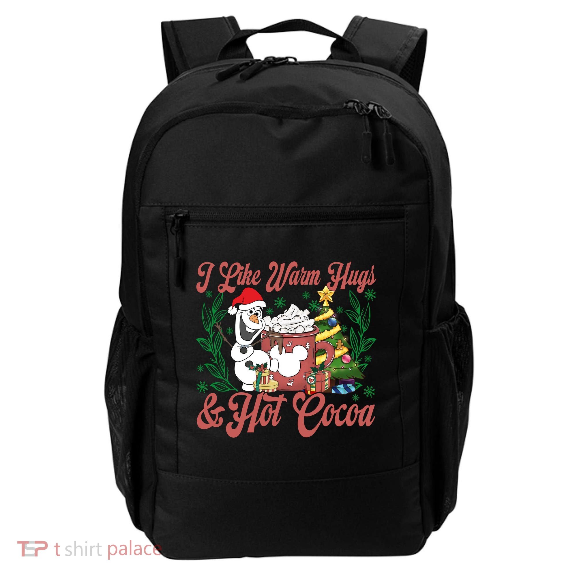 Olaf I Like Warm Hugs And Hot Cocoa Olaf Christmas Backpack