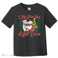 Olaf I Like Warm Hugs And Hot Cocoa Olaf Christmas Toddler T-Shirt thumb 0