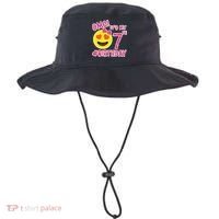 Omg It's My 7th Birthday Emoji For Birthday Girls Bucket Hat thumb 0