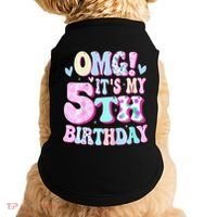 OMG It's My 5th Birthday Gifts Five 5 Year Old Bday Doggie Tank thumb 0