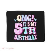 OMG It's My 5th Birthday Gifts Five 5 Year Old Bday Mousepad thumb 0