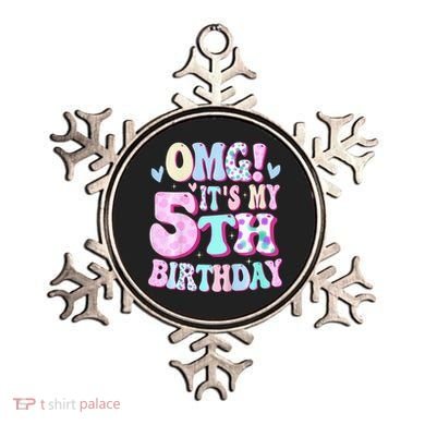 OMG It's My 5th Birthday Gifts Five 5 Year Old Bday Ornament