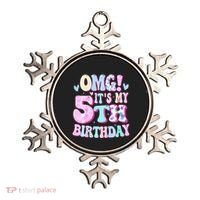 OMG It's My 5th Birthday Gifts Five 5 Year Old Bday Ornament thumb 0