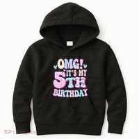 OMG It's My 5th Birthday Gifts Five 5 Year Old Bday Kids Hoodie thumb 0