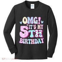 OMG It's My 5th Birthday Gifts Five 5 Year Old Bday Kids Long Sleeve Shirt thumb 0