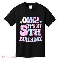 OMG It's My 5th Birthday Gifts Five 5 Year Old Bday Kids T-Shirt thumb 0