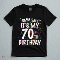Omg Its My 70th Birthday 70 Year Old Happy Birthday T-Shirt thumb 5