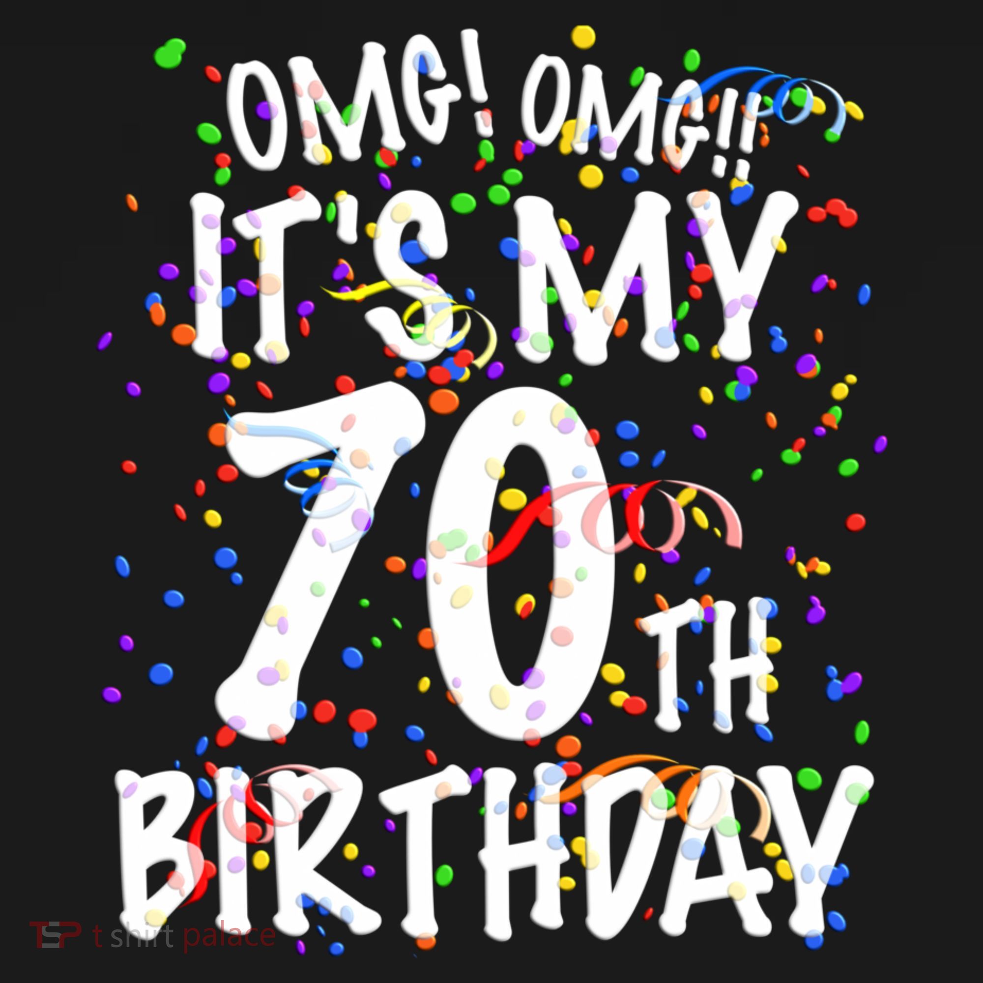 Omg Its My 70th Birthday 70 Year Old Happy Birthday Women's Hoodie