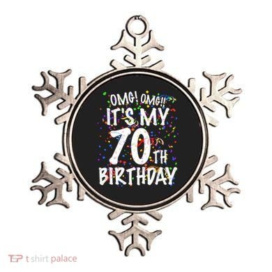 Omg Its My 70th Birthday 70 Year Old Happy Birthday Ornament